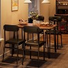 5-Piece Dining Table Set with Upholstered Chairs, Space-Saving Kitchen Table for Small Spaces - 4 of 4
