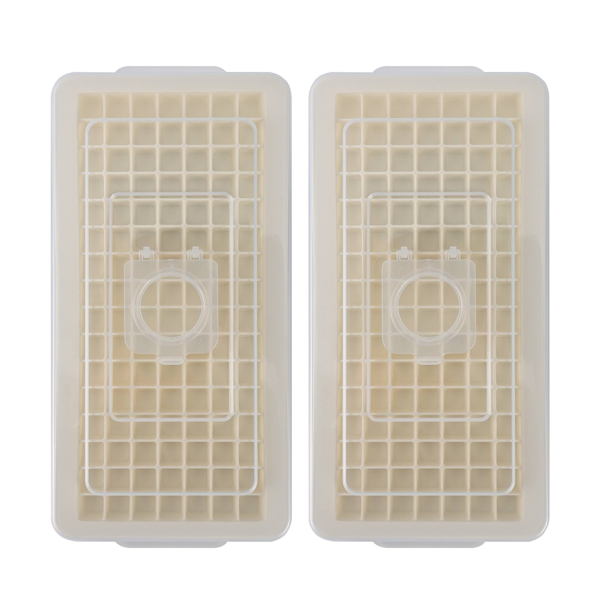 Cook With Color 2pk Crushed Ice Cube Trays Beige