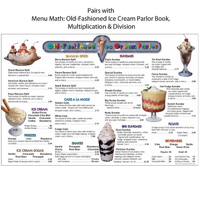 Remedia Publications Menu Math: Old-fashioned Ice Cream Parlor, 6