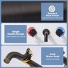 WOWOW Double-Handle Wall Mounted Bathroom Faucet - 3 of 4