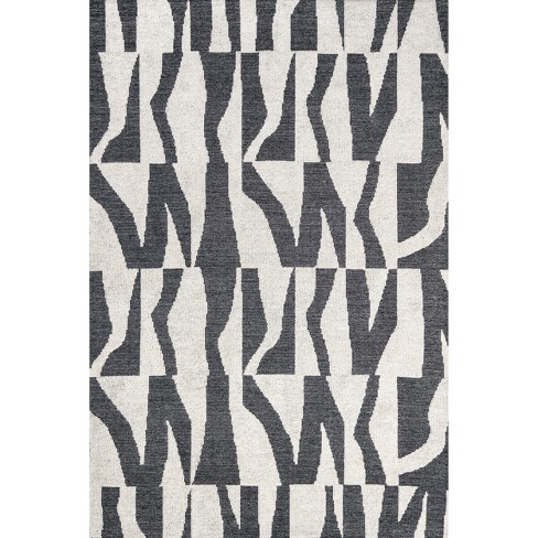 Nuloom Jenice Abstract 4x6 Wool Indoor Area Rug For Living Room Bedroom ...