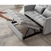VYNXARIA Sleeper Sofa Bed£¬3-in-1 adjustable sleeper with pull-out bed, 2 lumbar pillows and side pocket, soft velvet convertible sleeper sofa bed - 3 of 4