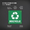 Avery Recycle and Trash Stickers, 4" x 4", Green and Black, 8 Total - 2 of 4