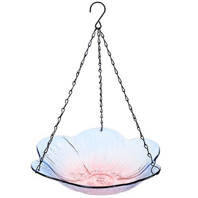 The Lakeside Collection Hanging Glass Birdbaths