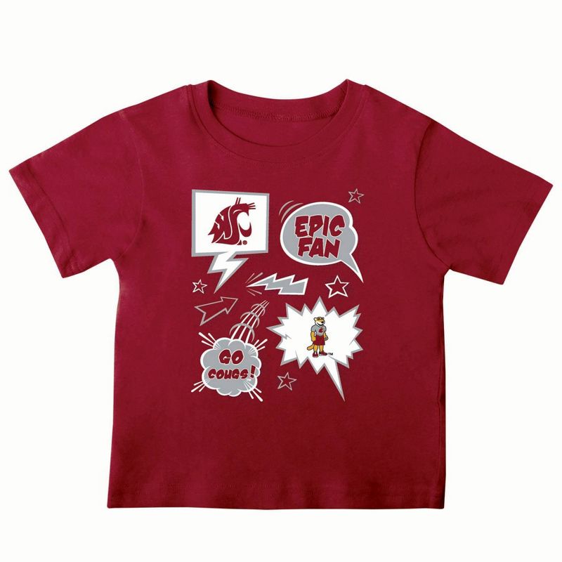 NCAA Washington State Cougars Toddler Boys&#39; 2pk T-Shirt, 2 of 4