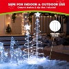 Joyfy 3 Packs Christmas Spiral Tree Yard Light Outdoor Decoration, 218 LED Lights with Stakes for Xmas Party Indoor Outdoor Garden Holiday Decoration - 3 of 4