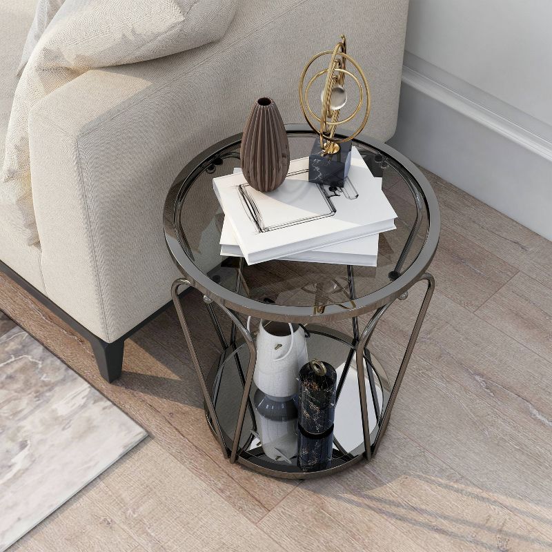 Kuut Contemporary Round End Table - HOMES: Inside + Out, 3 of 7