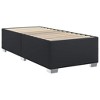 vidaXL Bed Frame Black Faux leather, engineered wood Twin Modern - 2 of 4