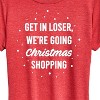 Women's - Instant Message - Get In Loser Christmas Shopping Short Sleeve Graphic T-Shirt - 2 of 4