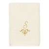 Linum Home Textiles 100% Turkish Cotton MONICA Gold Thread 3PC Embellished Towel Set - 4 of 4