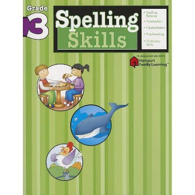  Spelling Skills: Grade 3 (Flash Kids Harcourt Family Learning) - (Paperback) 