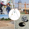 Confined Space Tripod Kit with 1200LB Winch & Self-Locking Device, Adjustable Steel Rescue Tripod with 49' Cable & Harness - 2 of 4
