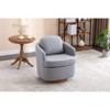 NicBex 18" Luxury 360° Swivel Accent Chairs with Boucle/Linen Upholstery,Modern Sofa Chair with Pillow Back&6" Thickness Cushion,250lbs Max - 2 of 4