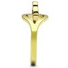 Slickblue Women's Stainless Steel Ring, Gold Ion Plated Finish, Minimalist Look, No Center Stone, Size 5-10 - 4 of 4