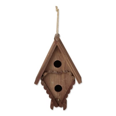 7" Heart Shape Wood Birdhouse - Zingz & Thingz