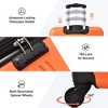 Wooakway 3 Piece Luggage Sets 20"/24"/28" ABS Lightweight Suitcase with Two Zippers, Spinner Wheels, TSA Lock - 4 of 4
