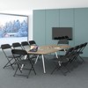 SUGIFT Folding Chairs Plastic Folding Chairs for Indoor/Outdoor Use, Non-Slip Design, Easy Storage - 2 of 4