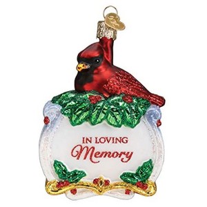 Old World Christmas Glass Blown Ornament, Memorial Cardinal - 1 of 4