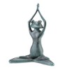 SPI Home Stretching Yoga Frog Garden Sculpture – 15.5" Tall Cast Aluminum Statue with Verdigris Finish for Outdoor Zen Decor - 3 of 4