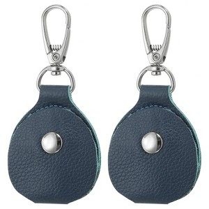 Unique Bargains Genuine Leather Portable Exquisite Design Key Fob 2 Pcs - 1 of 4