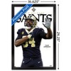 Trends International NFL New Orleans Saints - Cameron Jordan Feature Series 23 Framed Wall Poster Prints - 3 of 4