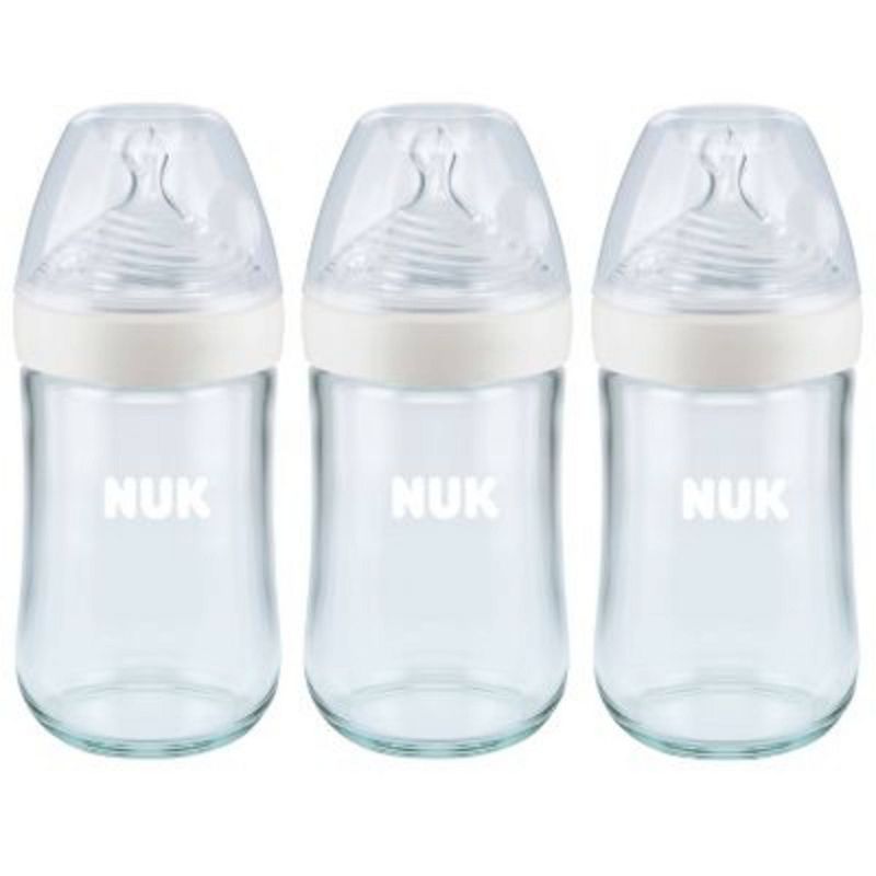 NUK Glass Baby Bottles - 8 fl oz/3pk, 1 of 7