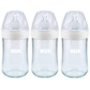 NUK Glass Baby Bottles - 8 fl oz/3pk