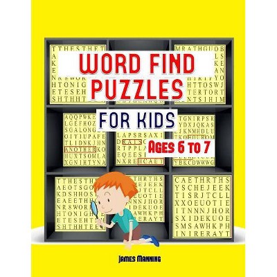 Word Find Puzzles - Large Print by  James Manning (Paperback)