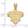 Black Bow Jewelry 14k Yellow Gold Plated Sterling Silver New Orleans Privateers NCAA Medium Pendant - 2 of 3