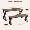 Dining Table Set for 4,Kitchen Room Table Set with Benches,Dining Room Table Set for Home,Room,Kitchen - 2 of 4