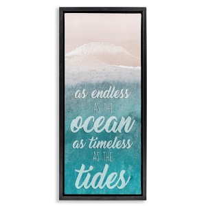 Stupell Industries Timeless As Tides Beach Phrase, 15" x 31" - 1 of 4