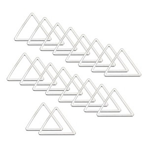 Unique Bargains Jewelry Handmade Triangle Earrings Beading Hoop 30 Pcs - 1 of 4