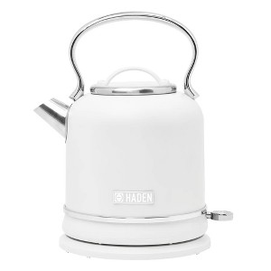 Haden Chelsea 1.7 Liter Stainless Steel Electric Kettle, Hot Water Kettle with 360-Degree Base and Auto Shutoff, Ivory & Chrome - 1 of 4