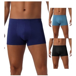 INSPIRE CHIC Men's 3 Pack Underwear Regular Fit Soft Comfortable Basic Boxer Briefs - 1 of 4