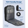 Hynes Eagle 40L TSA Friendly Travel Backpack + Fanny Pack-Black - 4 of 4
