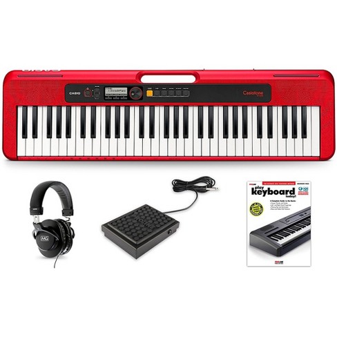 Casio Casiotone Ct-s200 Keyboard Essentials Kit Red : Target