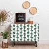 Maritza Lisa Retro Green Floral Pattern Credenza - Deny Designs - 2 of 2