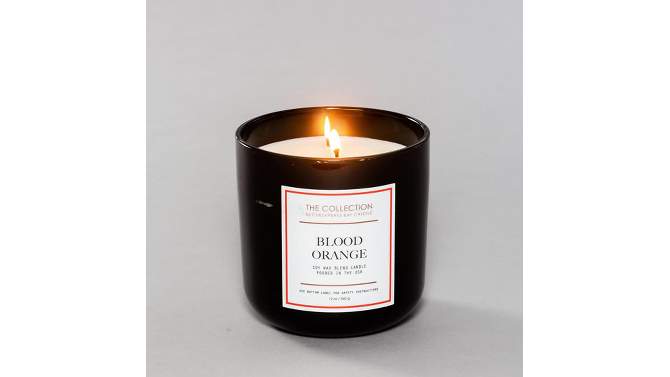 2-Wick Black Glass Blood Orange Lidded Jar Candle 12oz - The Collection by Chesapeake Bay Candle, 2 of 13, play video