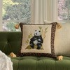 Mina Victory Vintage Panda 20" x 20" Beige Indoor Throw Pillow - 2 of 4
