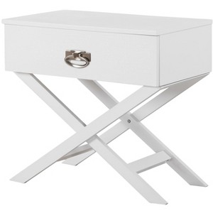 NicBex Nightstand with Storage Drawer Modern End Table with Wood Legs for Living Room,Bedroom - 1 of 4