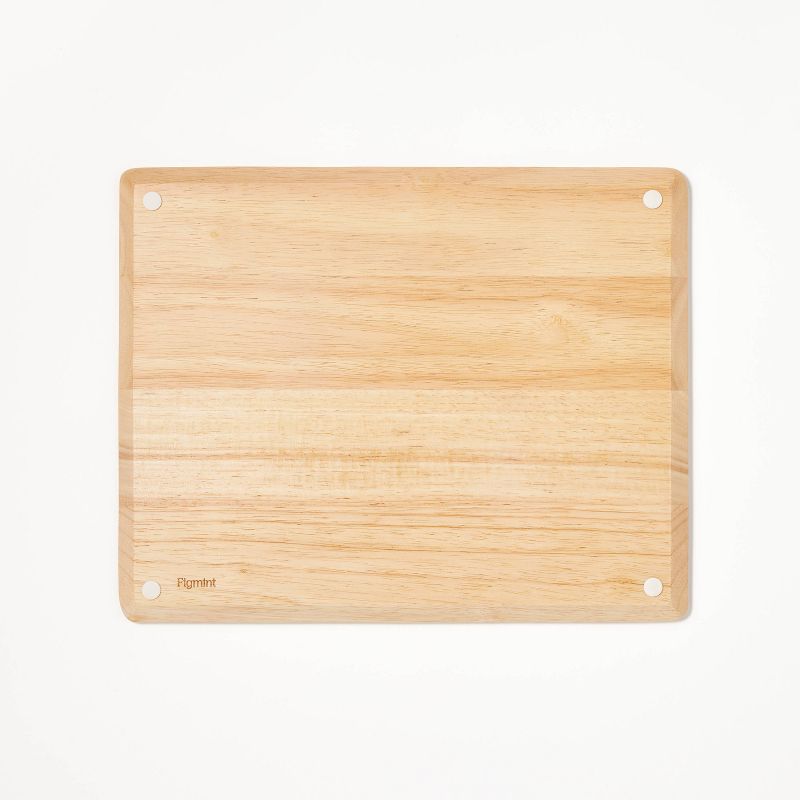 12&#34;x15&#34; Nonslip Rubberwood Cutting Board Natural - Figmint&#8482;, 4 of 6
