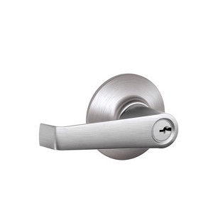 Schlage Elan Satin Chrome Entry Lockset 1-3/4 in. - 1 of 1
