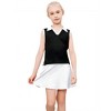 Kids Girls Tennis Golf Dress Outfit Sleeveless Dress with Pockets Athletic Skorts and Polo Tank Top Sets - 2 of 4