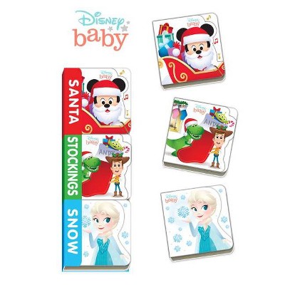 Disney Baby Santa, Stockings, Snow - by  Disney Books (Board Book)