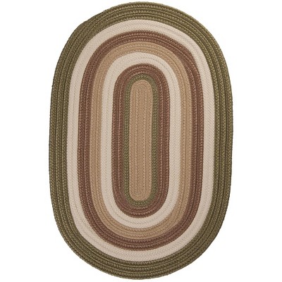 Colonial Mills Brooklyn Braided Rug, 4' x 6', Moss