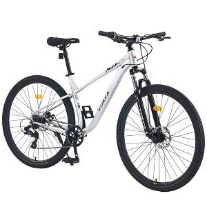 Whisen 29” Suspension Mountain Bike with 8-Speed Rear Derailleur, Front Suspension, Steel Frame - 1 of 4