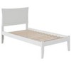 AFI Furnishings Metro Twin Extra Long Platform Bed with Open Footboard and Turbo Charger in White - 3 of 4