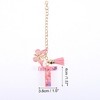 Unique Bargains Heart Sequin Letter T Butterfly Tassel Water Cup Pendant Pink 1 Pc - 2 of 4