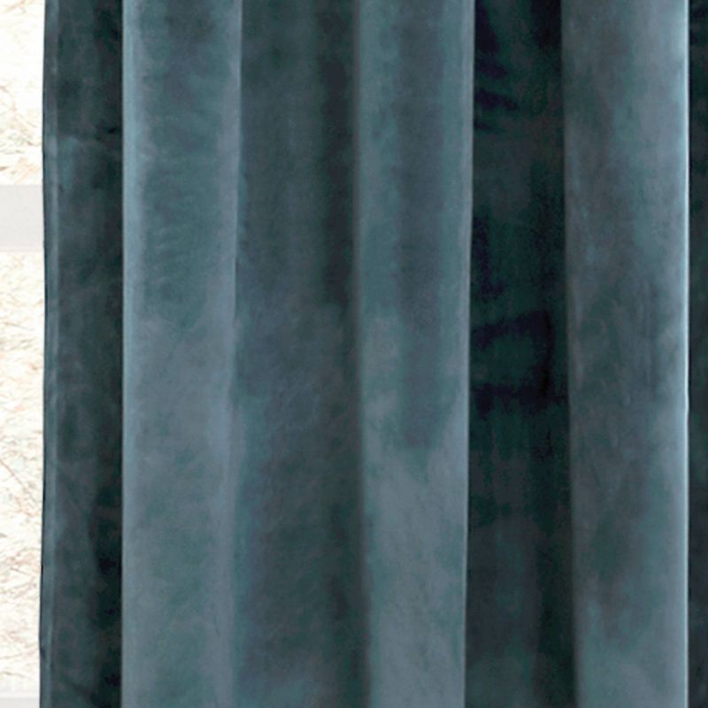 Set of 2 Prima Velvet Light Filtering Window Curtain Panels - Lush Décor, 4 of 16