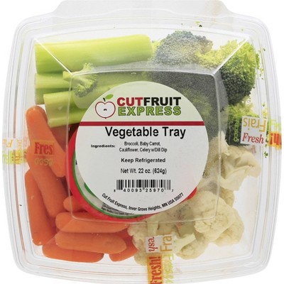 Cut Fruit Express Vegetable Tray - 22oz